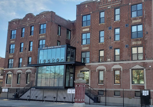 During a $6 million renovation project for Touro College in Brooklyn, New York, the construction firm completely transformed a rundown residential structure built in 1922 into a modern academic space.
